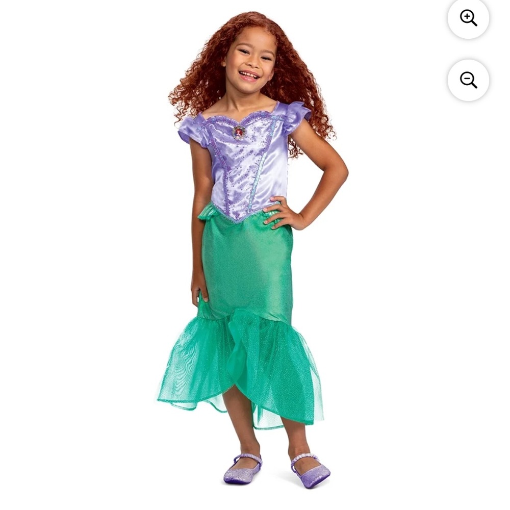 Disney The Little Mermaid Ariel Halloween Costume for Girls, Size S